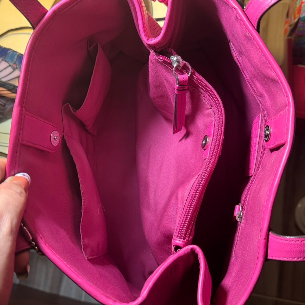 Coach 2013 perforated leather watermelon tote bag - Picture 12 of 12